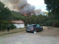 Incendio en las puertas del refugio - Vallirana 28 Julio 2013!