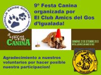 9 Festa Canina organizada por El Club Amics Gos Igualada!